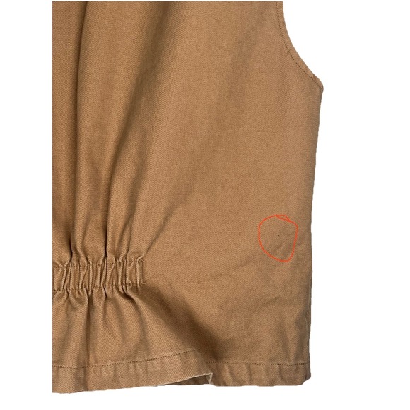 Wyoming Traders Men's Canvas Vest Size M Tan Full Button Western Cowboy - Picture 8 of 11